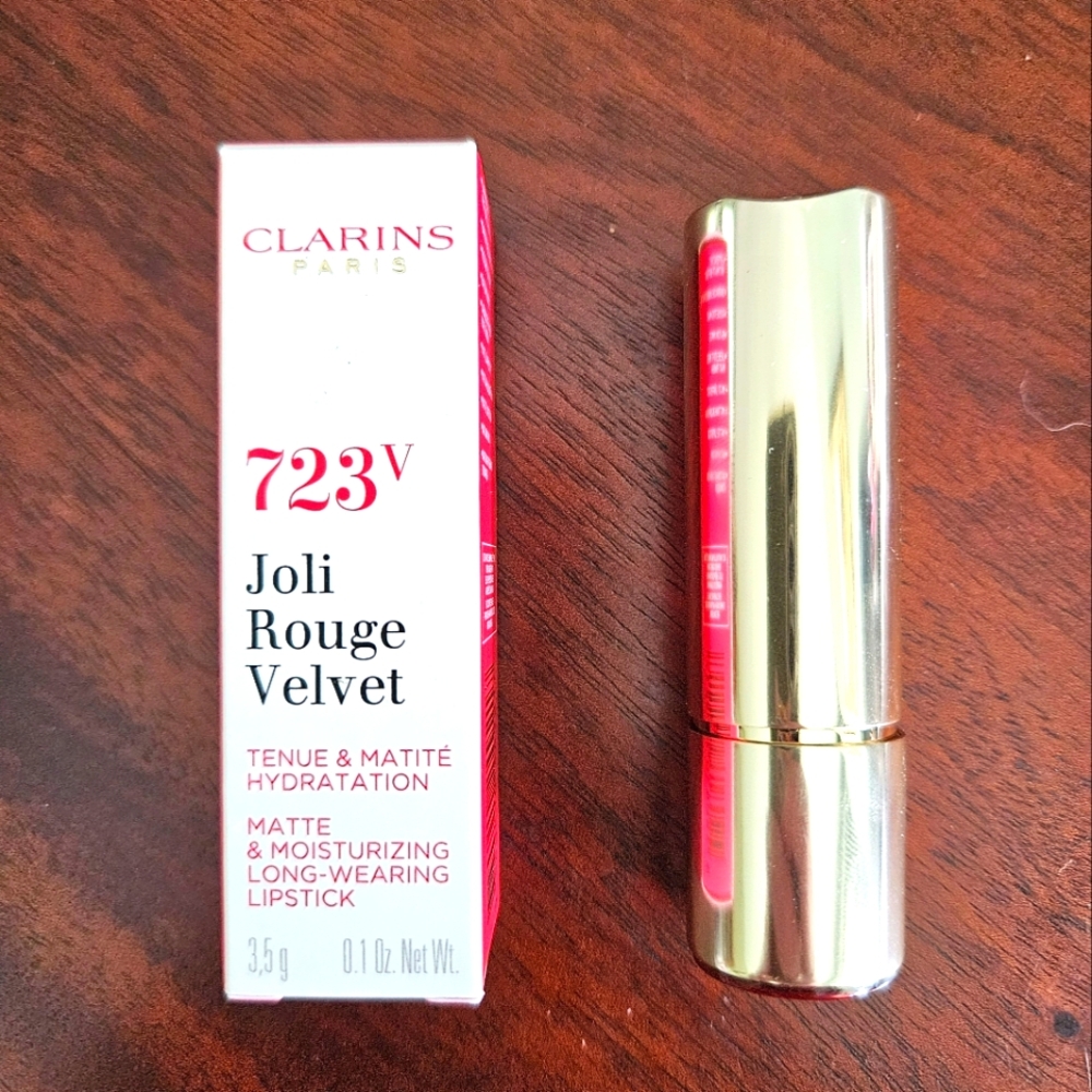 CLARINS Joli Rouge Velvet Lipstick 723V Raspberry